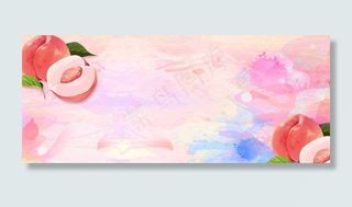 粉色水果食品桃子水蜜桃