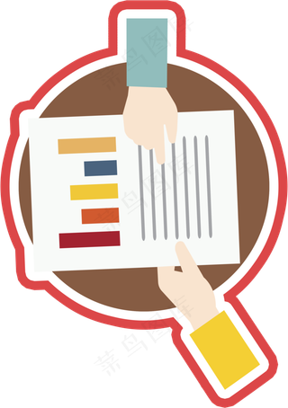 团队合作报表办公讨论,免抠元素