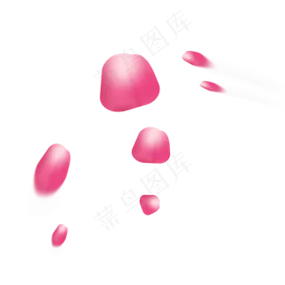 卡通手绘玫瑰花瓣