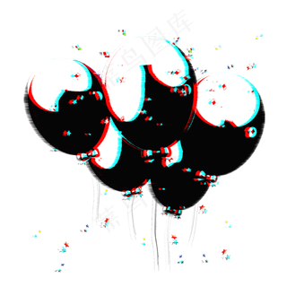 气球抖音风故障风