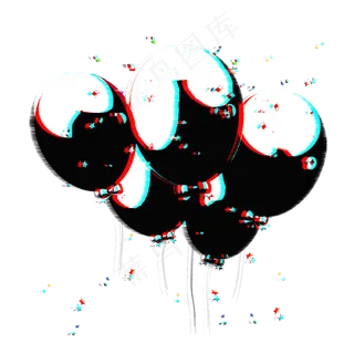 气球抖音风故障风