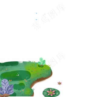 绿色的草地免抠图