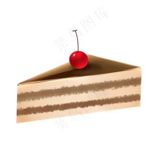 卡通巧克力水果插图