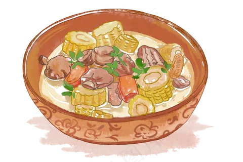 美食清炖羊肉,免抠元素