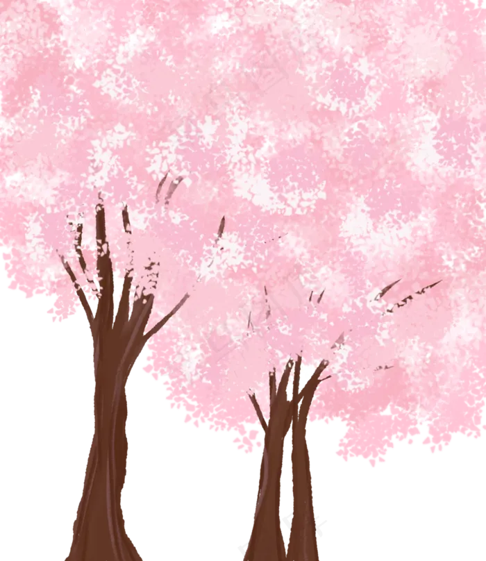 武汉樱花树(2600X3000(DPI:300))psd模版下载