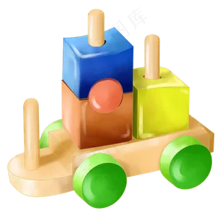 儿童玩具积木车