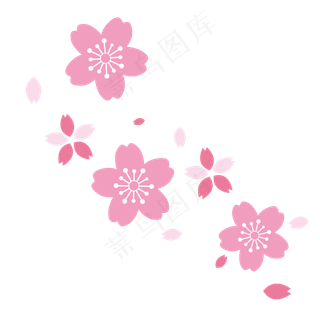 风吹散的樱花漂浮素材免费下载,免抠元素
