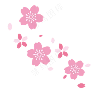 风吹散的樱花漂浮素材免费下载,免抠元素