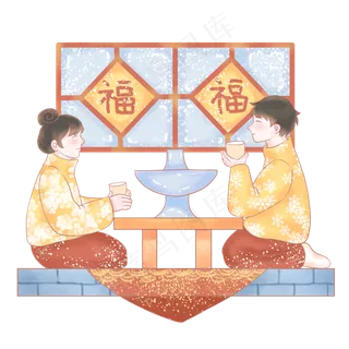 欢庆小年之吃火锅,免抠元素 欢庆小年之吃火锅,免抠元素