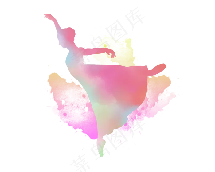 舞蹈人物剪影(2500X2000(DPI:72))psd模版下载