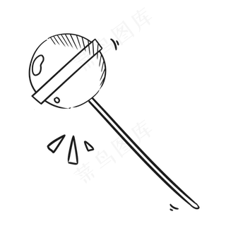 甜蜜手绘六一儿童节棒棒糖,免抠元素