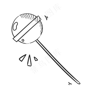 甜蜜手绘六一儿童节棒棒糖,免抠元素