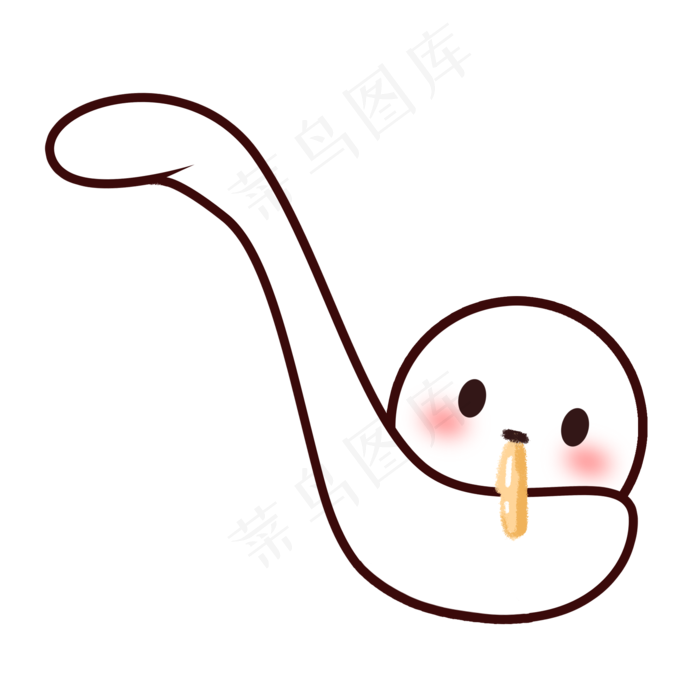 元宵节卡通Q萌花生馅汤圆,免抠元素