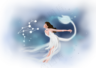 12星座狮子座人物,免抠元素