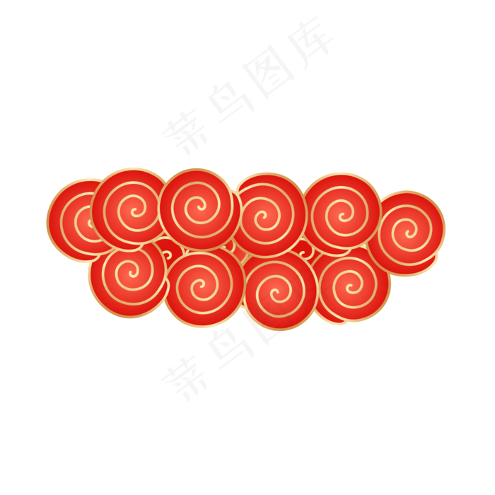 红金云纹,免抠元素