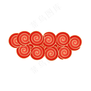 红金云纹,免抠元素