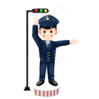 五一交警指挥交通