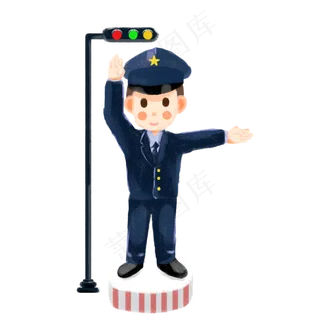 五一交警指挥交通