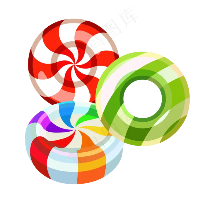 糖果彩色水果硬糖(2000X2000(DPI:300))ai矢量模版下载