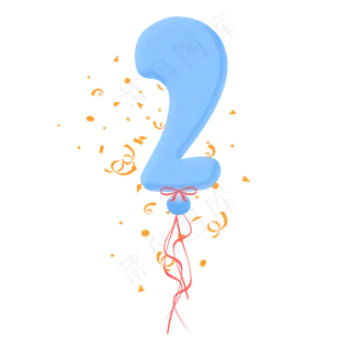气球字体装饰图案免费下载