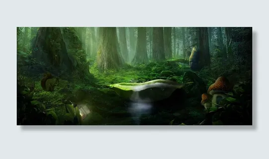 梦幻朦胧原始森林