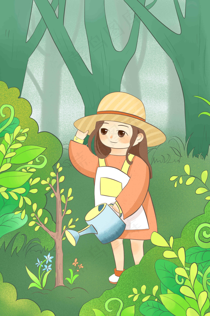 地球环保三月十二植树节爱护环境