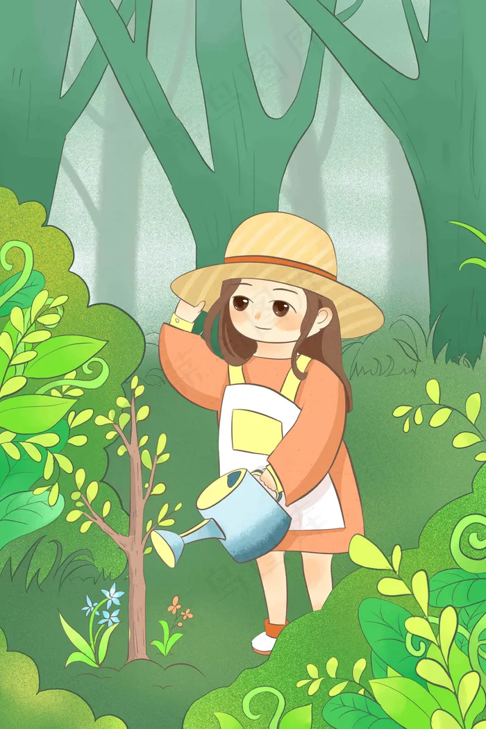 地球环保三月十二植树节爱护环境(3545X5315(DPI:300))psd模版下载