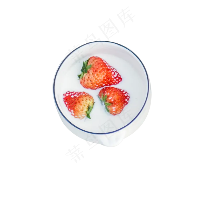 彩色草莓食物元素(2000X2000(DPI:300))psd模版下载