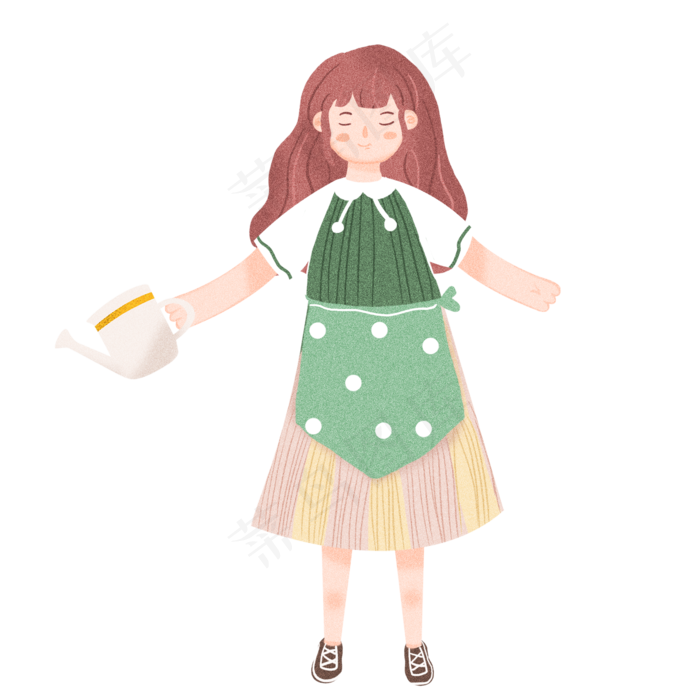 312植树节环保人物PNG元素