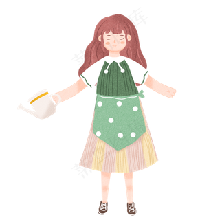 312植树节环保人物PNG元素