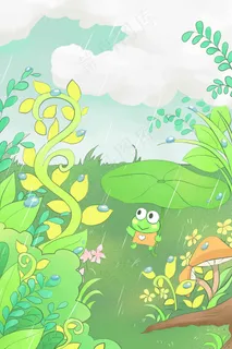 绿色春天踏青外出户外春暖花开