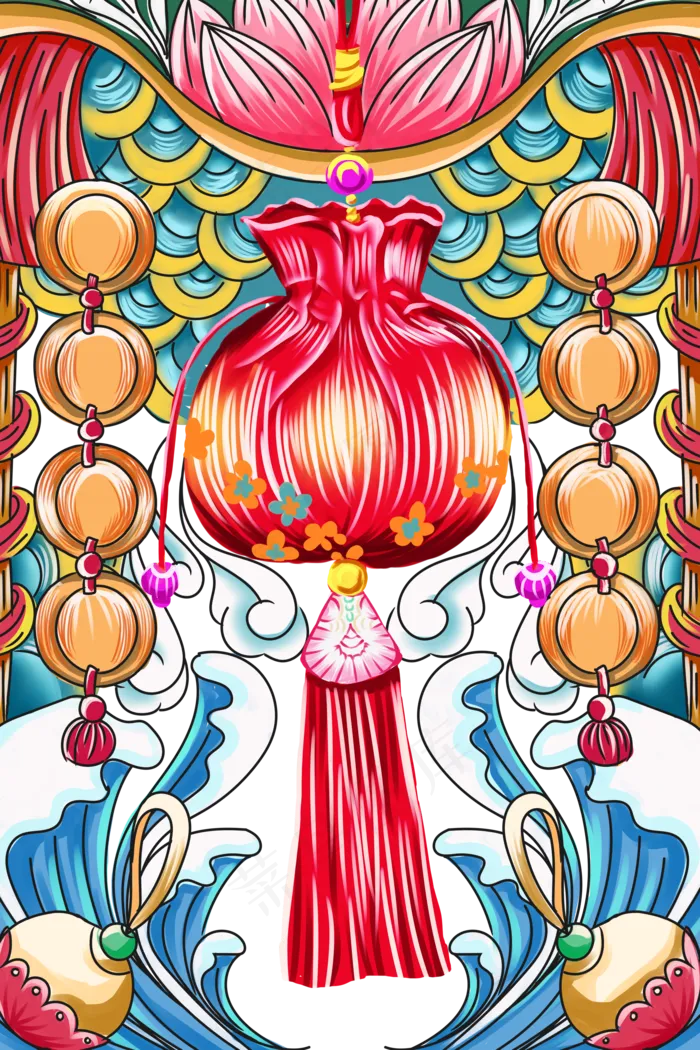 高考榜上有名国潮风(2000X3000(DPI:96))psd模版下载