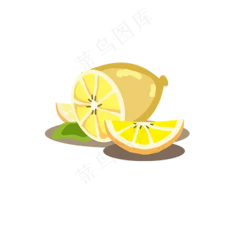 手绘水果柠檬