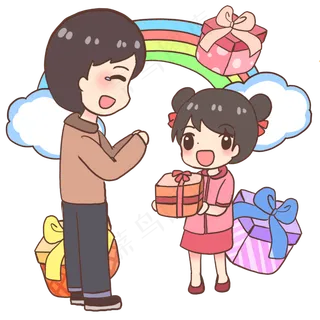 女儿送父亲礼物