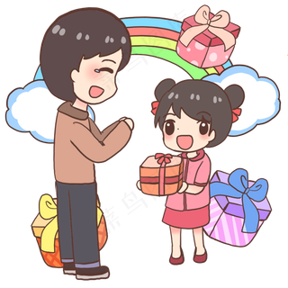 女儿送父亲礼物