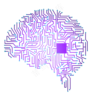 科技大脑电路图,免抠元素