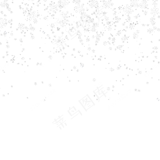 绚烂雪花飘浮元素,免抠元素