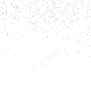 绚烂雪花飘浮元素,免抠元素