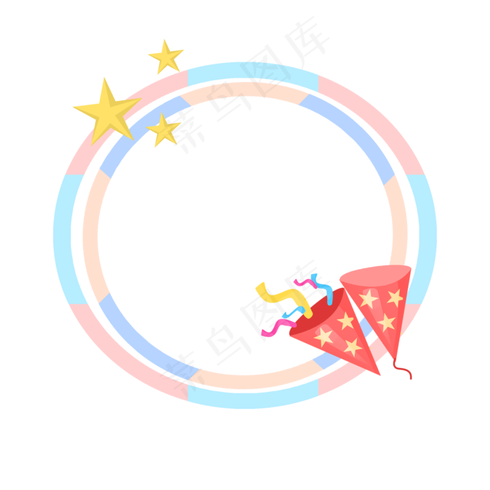 儿童节星星边框(2000X2000(DPI:300))psd模版下载