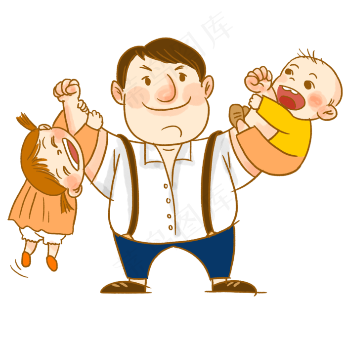 爸爸力爆棚撑起孩子们