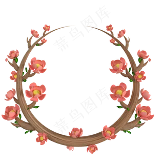 c4d立体卡通花环免费下载