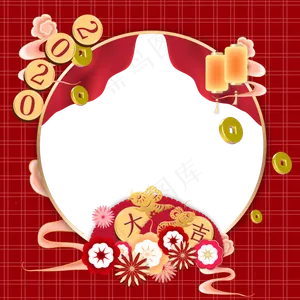 新年大吉头像框