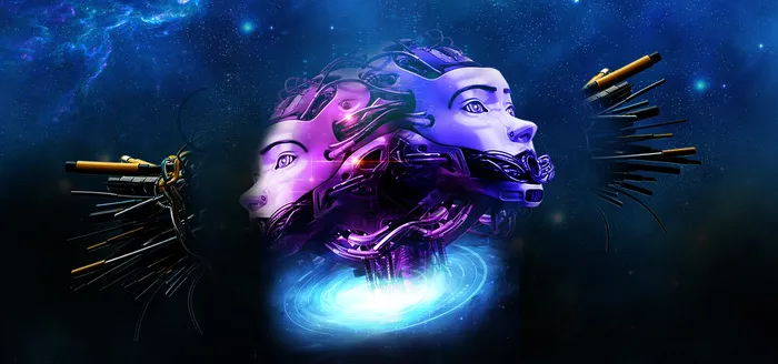 星空中机器人人工智能科技banner(1920*900px 	       )psd模版下载
