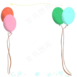 儿童节气球边框