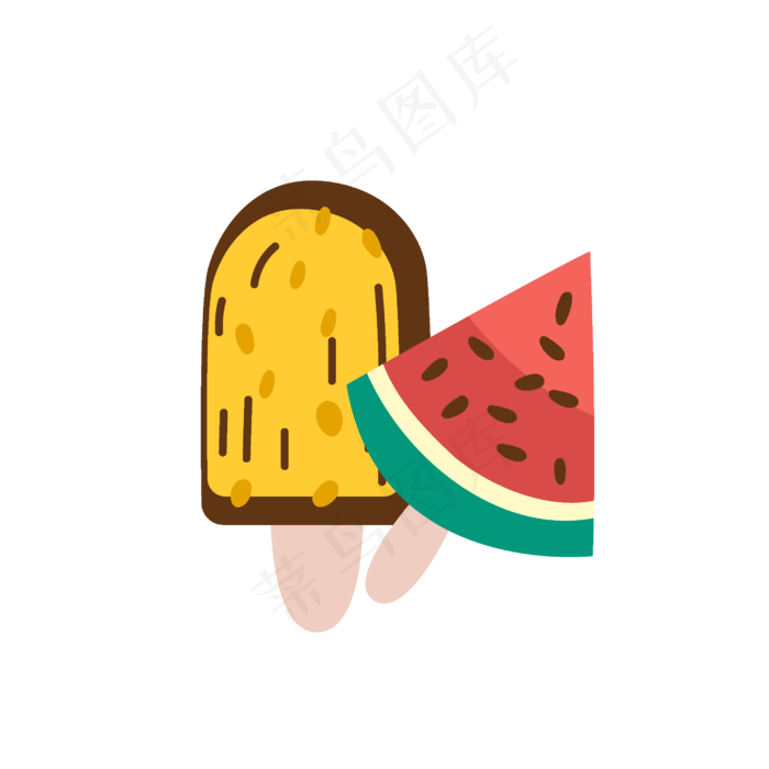 夏季水果卡通图案