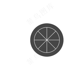 卡通切开的水果免抠图