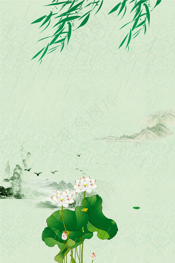 简约清明节通用背景素材
