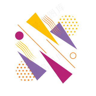 618电商装饰几何渐变矢量素材