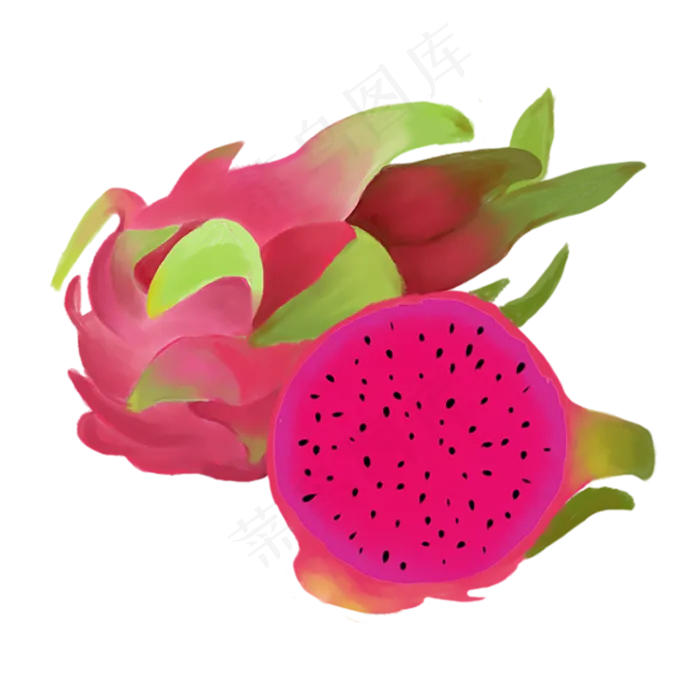 切开的火龙果(2000X2000(DPI:300))psd模版下载