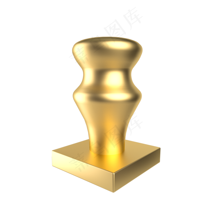 金属质感立体公章